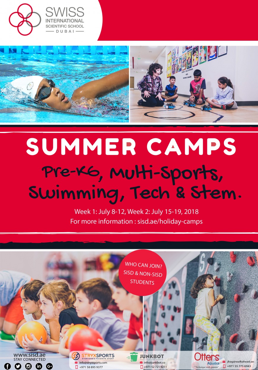 Summer Camp Dubai 2018 | Swiss International Scientific School Summer Camp Dubai 2018 | Swiss International Scientific School